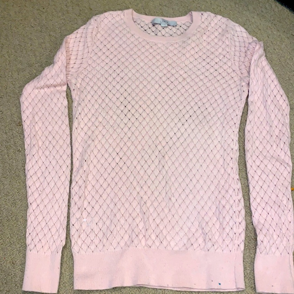 pale pink women’s sweater